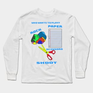 rock paper scissors shoot Long Sleeve T-Shirt